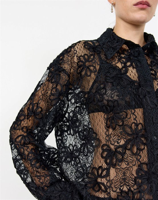 LR-Olera 1 Bluse - Black 